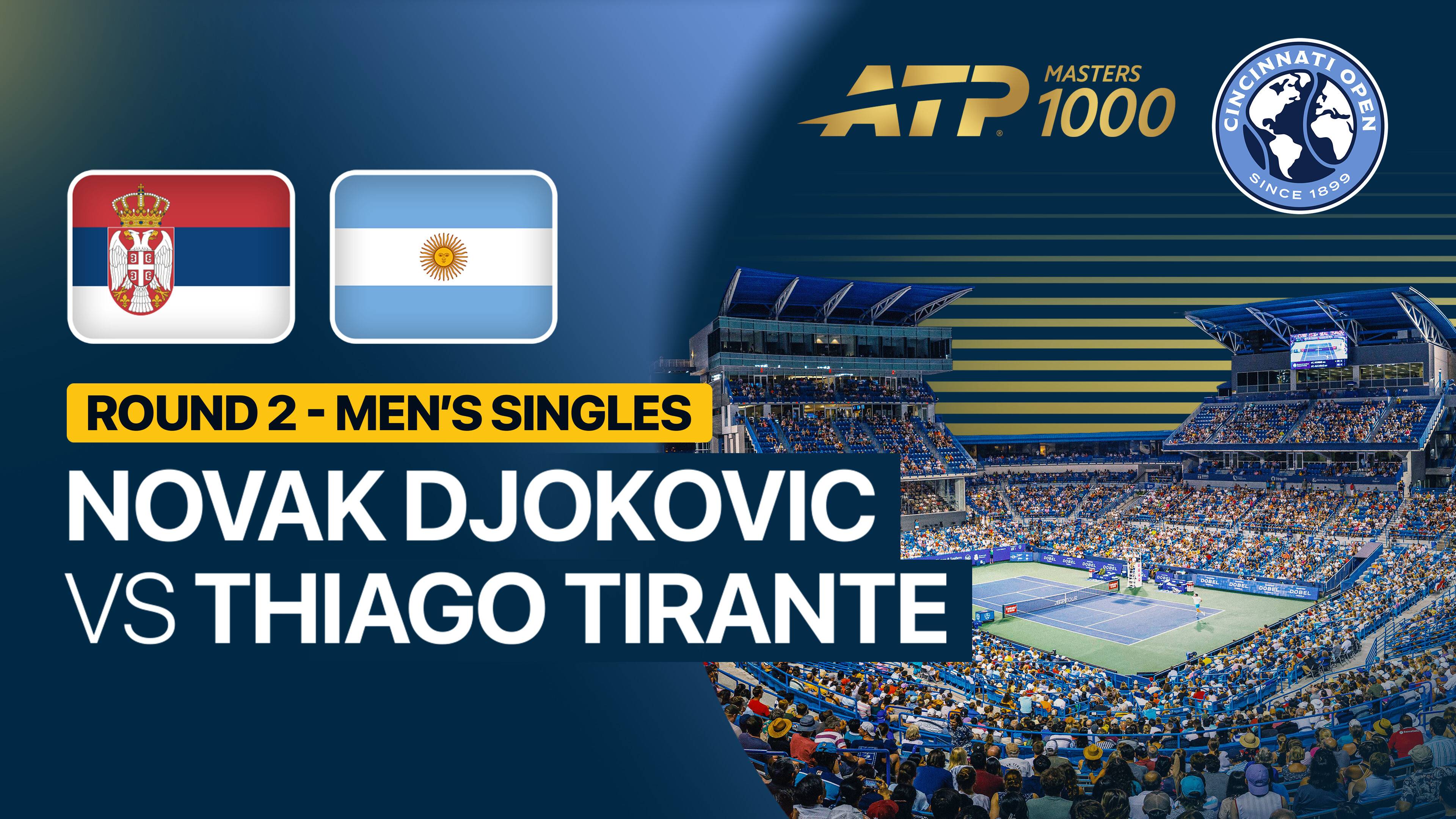 Novak Djokovic vs Thiago Agustin Tirante - Round 2 | ATP 1000: Cincinnati Open 2026