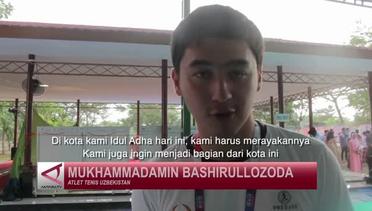 Atlet muslim laksanakan Salat Idul Adha di Jakabaring