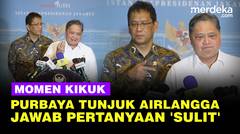 Momen Kikuk, Purbaya Persilakan Airlangga Jawab Pertanyaan 'Sulit' Wartawan