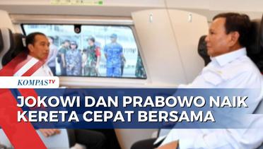 Naik Kereta Cepat Bersama Jokowi ke PT Pindad, Prabowo: Kebetulan, Tidak Bahas Politik