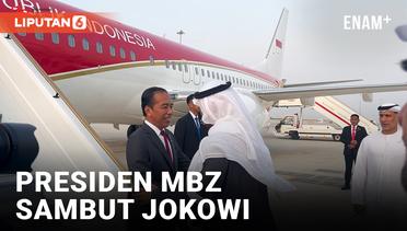 Tiba di Abu Dhabi, Jokowi Disambut Presiden MBZ