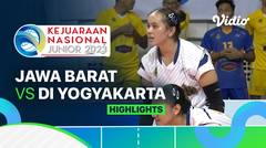 Final Putri: Jawa Barat vs DI Yogyakarta - Highlights | Kejurnas Junior 2023