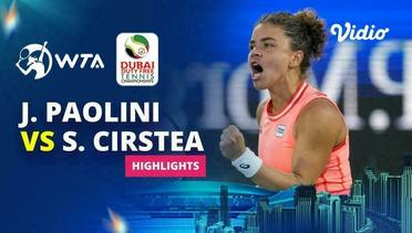 Semifinal: Jasmine Paolini vs Sorana Cirstea - Highlights | WTA Dubai Duty Free Tennis Championships 2024