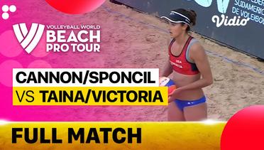 Full Match | Round 3 - Center Court: Cannon/Sponcil (USA) vs Taina/Victoria (BRA) | Beach Pro Tour Elite16 Uberlandia, Brazil 2023