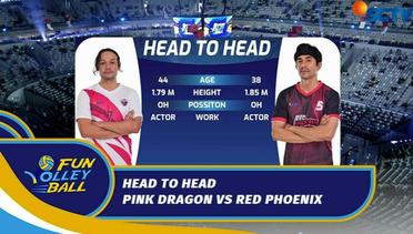 Head To Head Antara Pemain Tim Pink Dragon vs Red Phoenix | Fun Volley Ball Celebrity Match