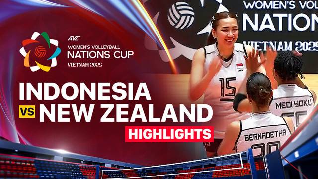 Indonesia vs New Zealand - Highlights | AVC Women's Volleyball Nation Cup 2025