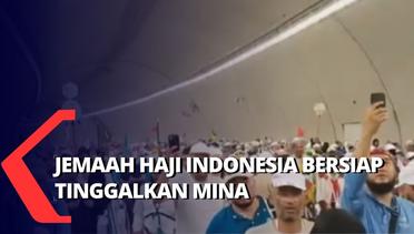 Jemaah Haji Indonesia yang Mengambil Nafar Awal Bersiap Tinggalkan Mina