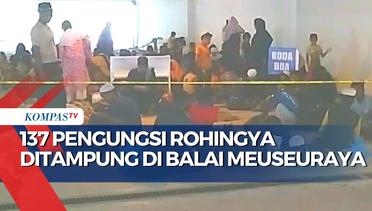 Begini Kondisi 137 Pengungsi Rohingya yang Ditampung di Lahan Parkir Balai Meuseuraya