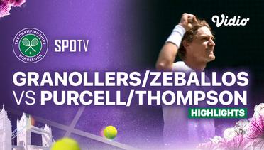 Marcel Granollers (ESP)/Horacio Zeballos (ARG) vs Max Purcell/Jordan Thompson (AUS) - Highlights | Wimbledon 2024 - Gentlemen's Doubles