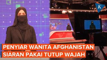 Presenter TV Perempuan di Afghanistan Terpaksa Pakai Tutup Wajah