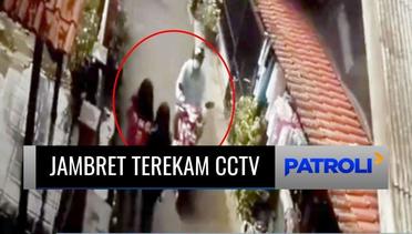 Seorang Wanita Asik Main Ponsel Jadi Korban Jambret, Aksinya Terekam CCTV! | Patroli