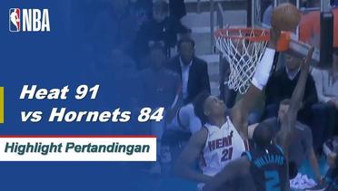 NBA I Cuplikan Pertandingan :  Heat 91 vs Hornets 84