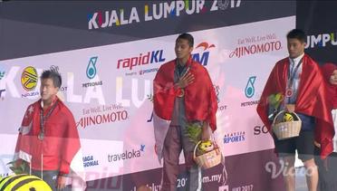 Victory Ceremony Men's 50m Backstroke - I Gede Siman Sudartawa Raih Medali emas