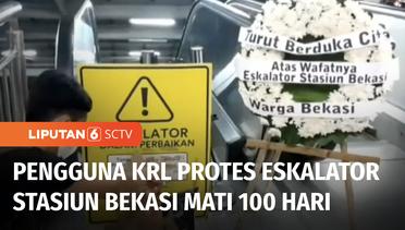 Eskalator di Stasiun Bekasi Tak Berfungsi Sejak 100 Hari Lalu, Penumpang Protes | Liputan 6