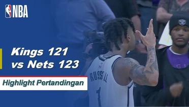 NBA I Cuplikan Pertandingan : Nets 123 vs Kings 121