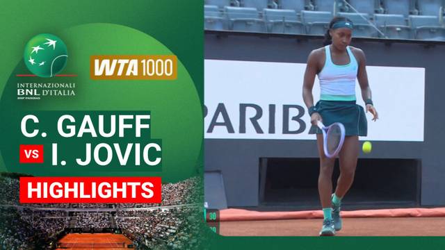 Coco Gauff vs Iva Jovic - Highlight | WTA 1000: Internazionali BNL D'Italia 2026