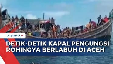 Detik-Detik Ratusan Pengungsi Rohingya Mendarat di Kabupaten Pidie Aceh