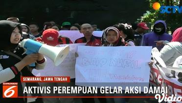 Dukung Baiq Nuril, Aktivis Perempuan di Semarang Gelar Aksi Damai - Liputan 6 Pagi