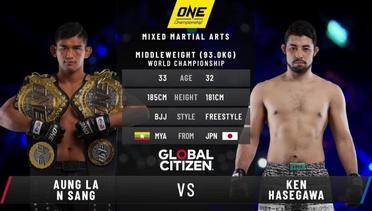 Aung La N Sang vs. Ken Hasegawa II | ONE: BATTLEGROUND Fight Replay