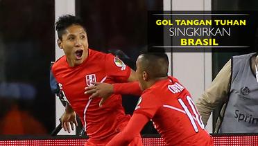 Gol Tangan Tuhan Pemain Peru Singkirkan Brasil dari Copa America 2016