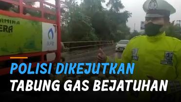 Kocak, Polisi Dikejutkan Puluhan Tabung LPG Saat Laporan Situasi Lalu Lintas