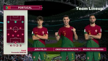 Line Up Portugal VS Uruguay | FIFA World Cup Qatar 2022