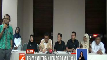 Keluarga Korban Lion Air PK-LQP Minta Proses Pencarian Korban Terus Dilakukan - Liputan 6 Siang