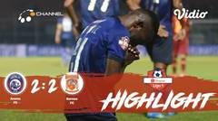 Full Highlight - Arema FC 2 vs 2 Borneo FC | Shopee Liga 1 2019/2020
