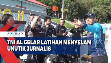 TNI AL Gelar Latihan Menyelam Unutik Jurnalis