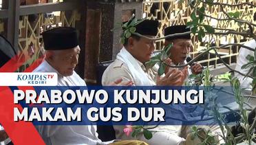 Kunjungi Ponpes Tebu Ireng, Prabowo Ziarah ke Makam Gus Dur