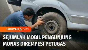 Puluhan Mobil di Sekitar Monas Dikempesi Bannya, Pemilik_ Diarahkan oleh Juru Parkir | Liputan 6
