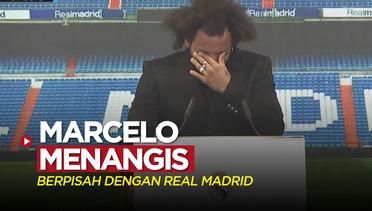 Liga Spanyol: Momen Marcelo Menangis Berpisah dengan Real Madrid