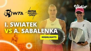 Final: Iga Swiatek vs Aryna Sabalenka - Highlights | WTA Mutua Madrid Open 2024