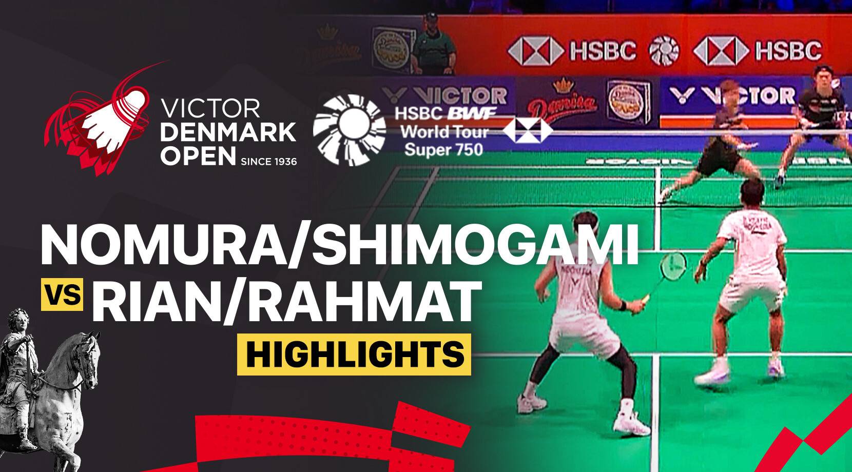 Takumi Nomura/Yuichi Shimogami (JPN) vs Muhammad Rian Ardianto/Rahmat Hidayat (INA) - Men's Doubles Round of 16 | VICTOR Denmark Open 2025