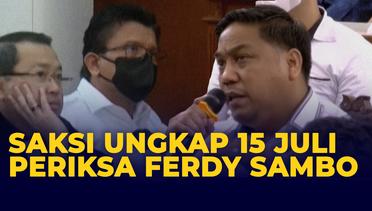 Saksi Endra Budi Ungkap Hasil Pemeriksaan Ferdy Sambo saat 15 Juli
