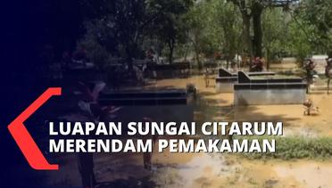 Ribuan Makam di TPU Tubagus Anom Terendam Banjir Hingga 50 Centimeter