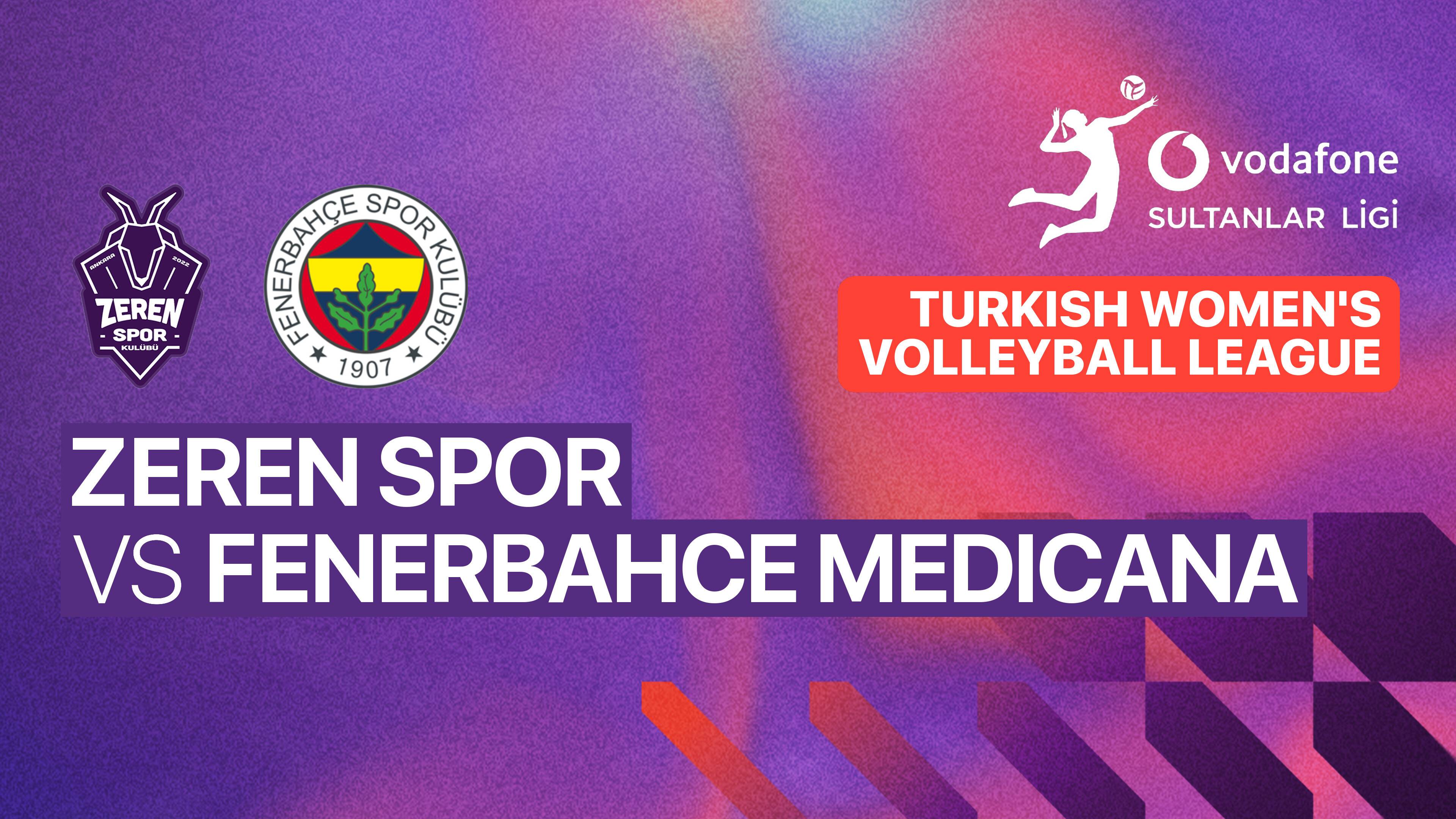 Zerenspor vs Fenerbahce Medicana Woman