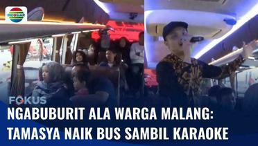 Warga Malang Ngabuburit dengan Keliling Kota Naik Bus Sambil Berkaraoke | Fokus