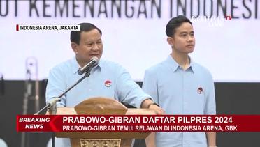 Di Hadapan Relawan, Prabowo: Saya Mohon Restu Seluruh Masyarakat Indonesia!