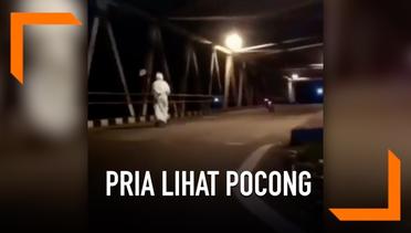 Kocak, Pria Panjat Jembatan Usai Lihat 'Pocong'