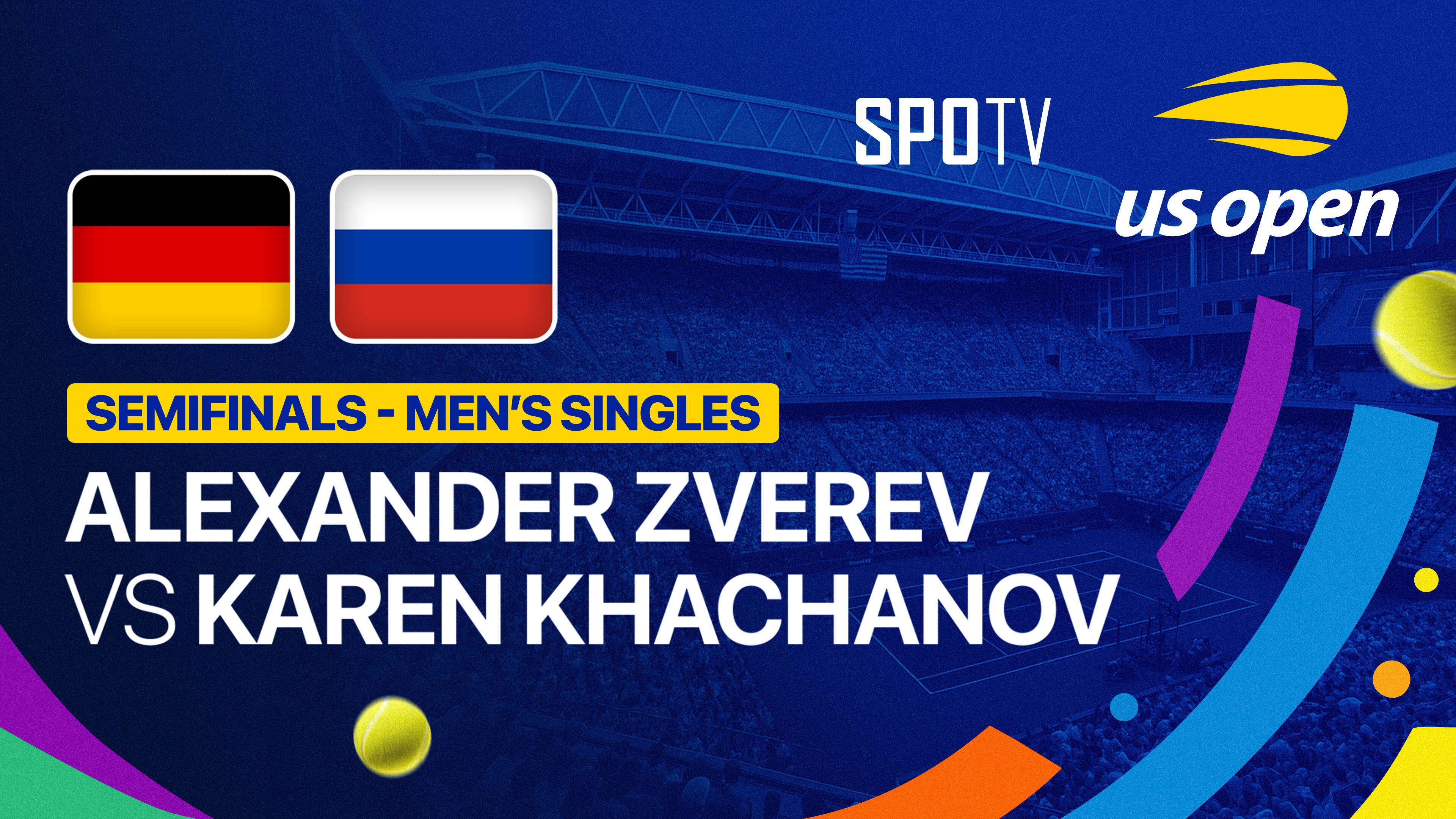 Alexander Zverev vs Karen Khachanov - Men's Singles Semifinals | US Open Tennis Championships 2026