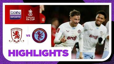 Middlesbrough vs Aston Villa - Highlights | FA Cup 2023/24
