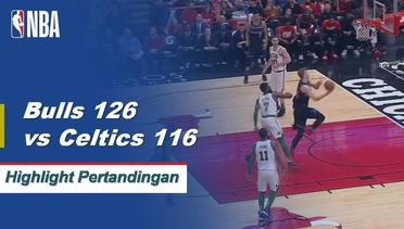 NBA I Cuplikan Pertandingan : Bulls 126 vs Celtics 116