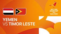 Yemen vs Timor-Leste - Full Match | AFC U20 Asian Cup Qualifiers