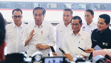 Keterangan Pers Presiden Jokowi Usai Jajal Kereta Cepat Jakarta-Bandung, 13 September 2023