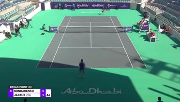Match Highlight | Kateryna Bondarenko 1 vs 2 Ons Jabeur  | WTA Abu Dhabi Open 2021