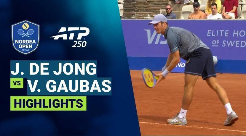Jesper De Jong vs Vilius Gaubas - Round 1 | ATP 250: Nordea Open 2026