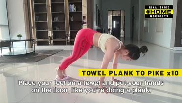 Rika Ishige's Tightens Up Her Core | ONE@Home Workouts