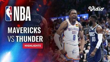 Dallas Mavericks vs Oklahoma City Thunder - Highlights | NBA Regular Season 2023/24