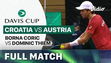 Full Match | Croatia vs Austria - Day 2 | Borna Coric vs Dominic Thiem | Davis Cup 2023